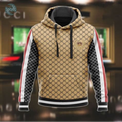 gucci gold hoodie|Gucci sweater hoodie for men.